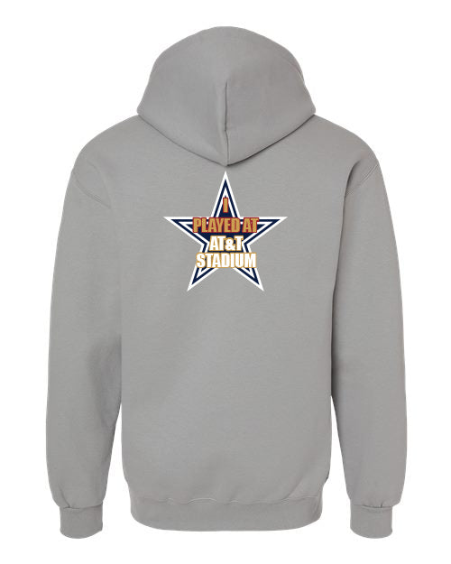 Dream Bowl I played at AT&T Stadium Cotton Blend Hoodie Gray - Order by 12/20 and receive 1/8