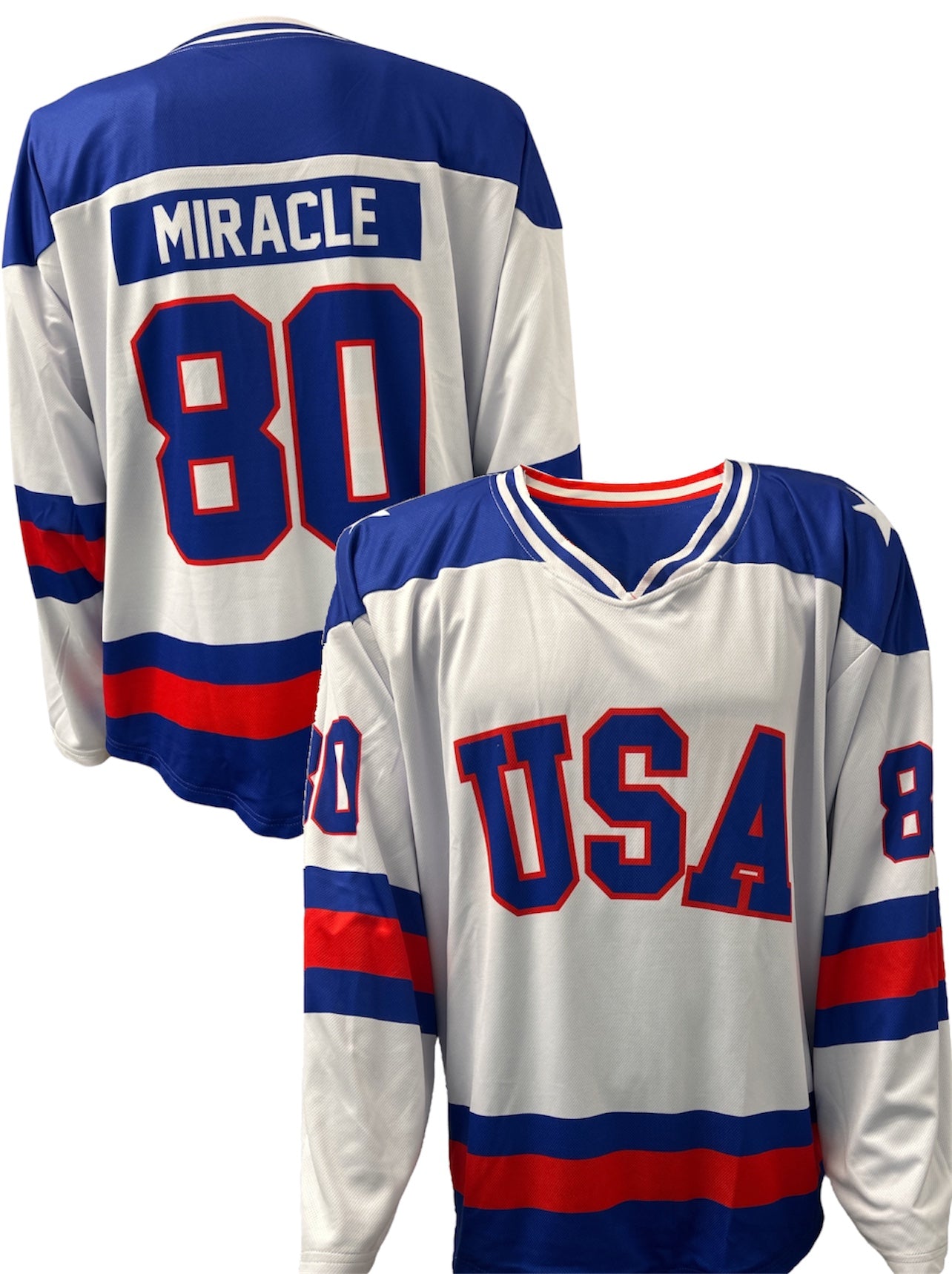 USA Hockey Miracle on Ice 1980 Official Reversible Hockey Jersey