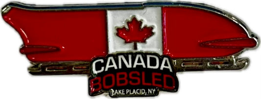 Canada Bobsled Team Lake Placid New York Official Collectors Pin