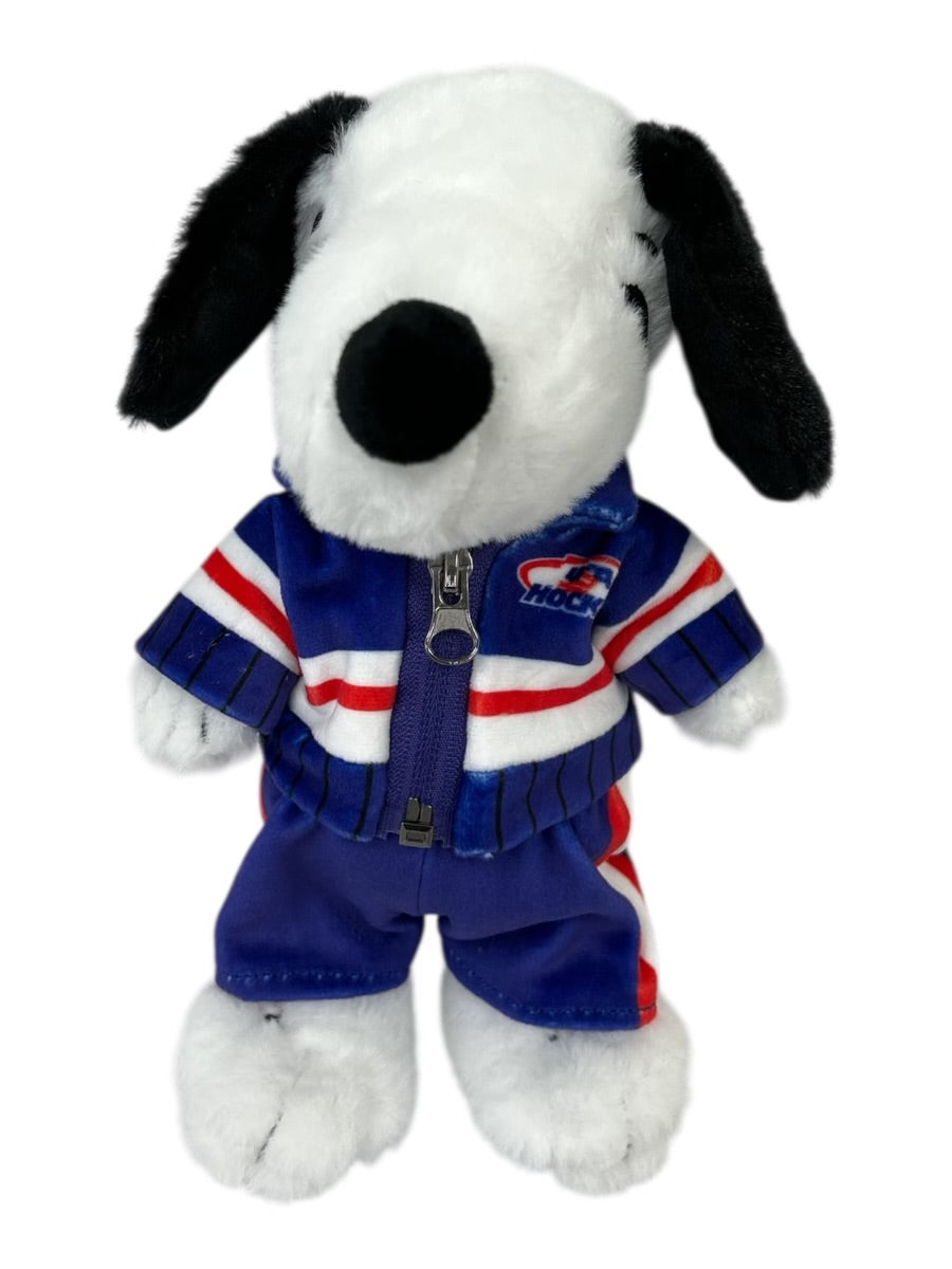 Snoopy USA Hockey Team Track Suit Officially Licensed 10 Inch Plush