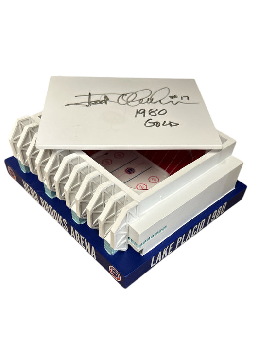 Jack O’callahan Signed 1980 Olympic Herb Brooks Arena Lake Placid - Miracle on Ice Scale Replica