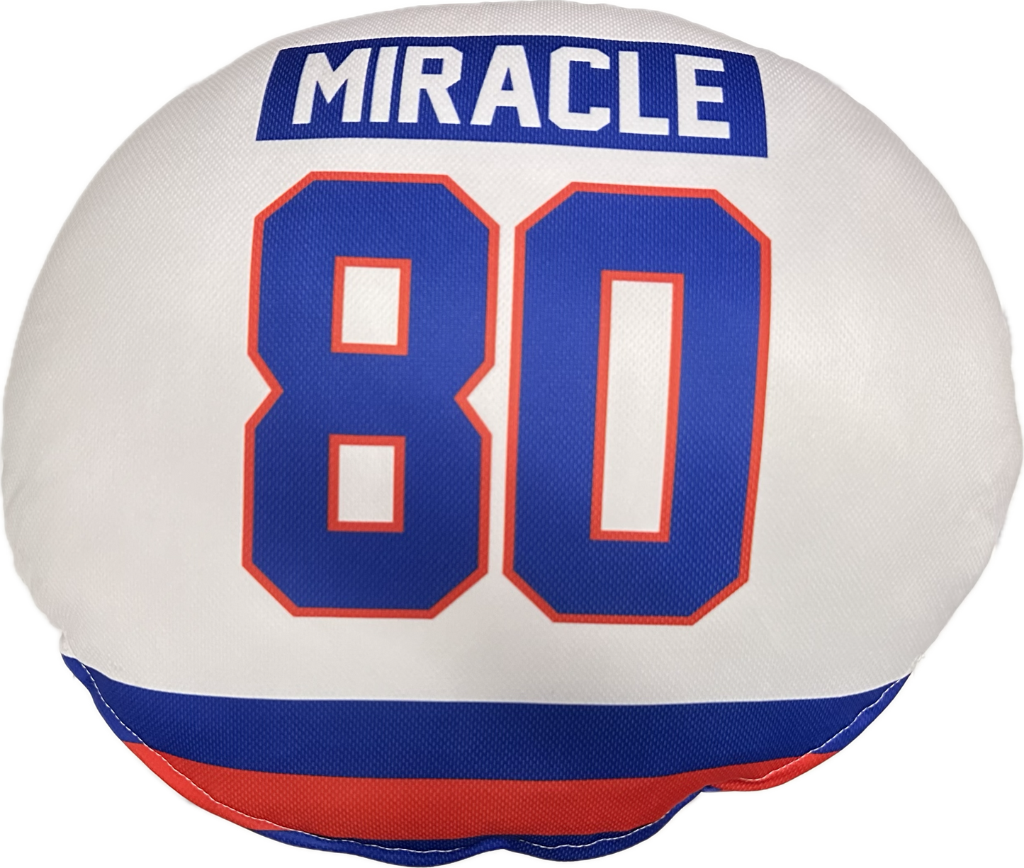 USA Hockey Miracle on Ice 1980 Official 15 Inches Round Pillow - White