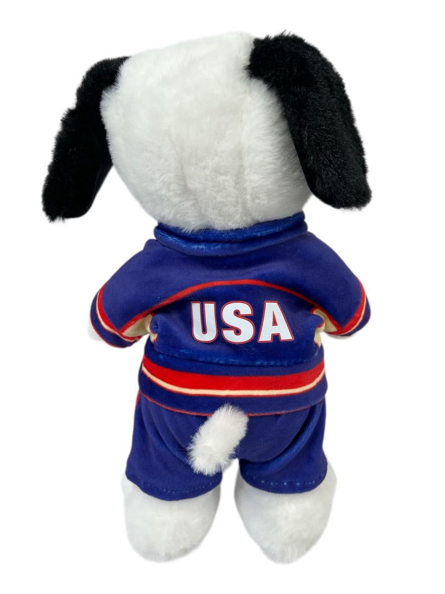 Snoopy USA Olympic Team Track Suit Officially Licensed 10 Inch Plush