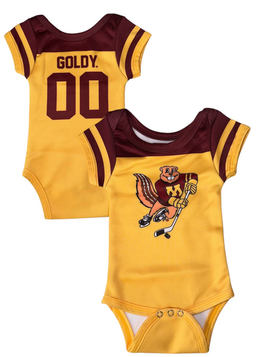 University of Minnesota Golden Gophers Official Hockey Logo Baby Onecie