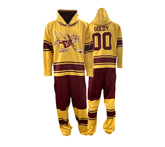 University of Minnesota Golden Gophers Official Hockey Skate logo Full Onesie