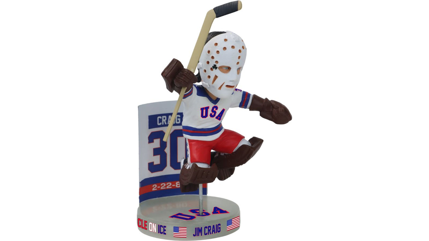 Jim Craig 1980 Olympics Lake Placid Miracle on Ice 6” Bobblehead L.E. of 144