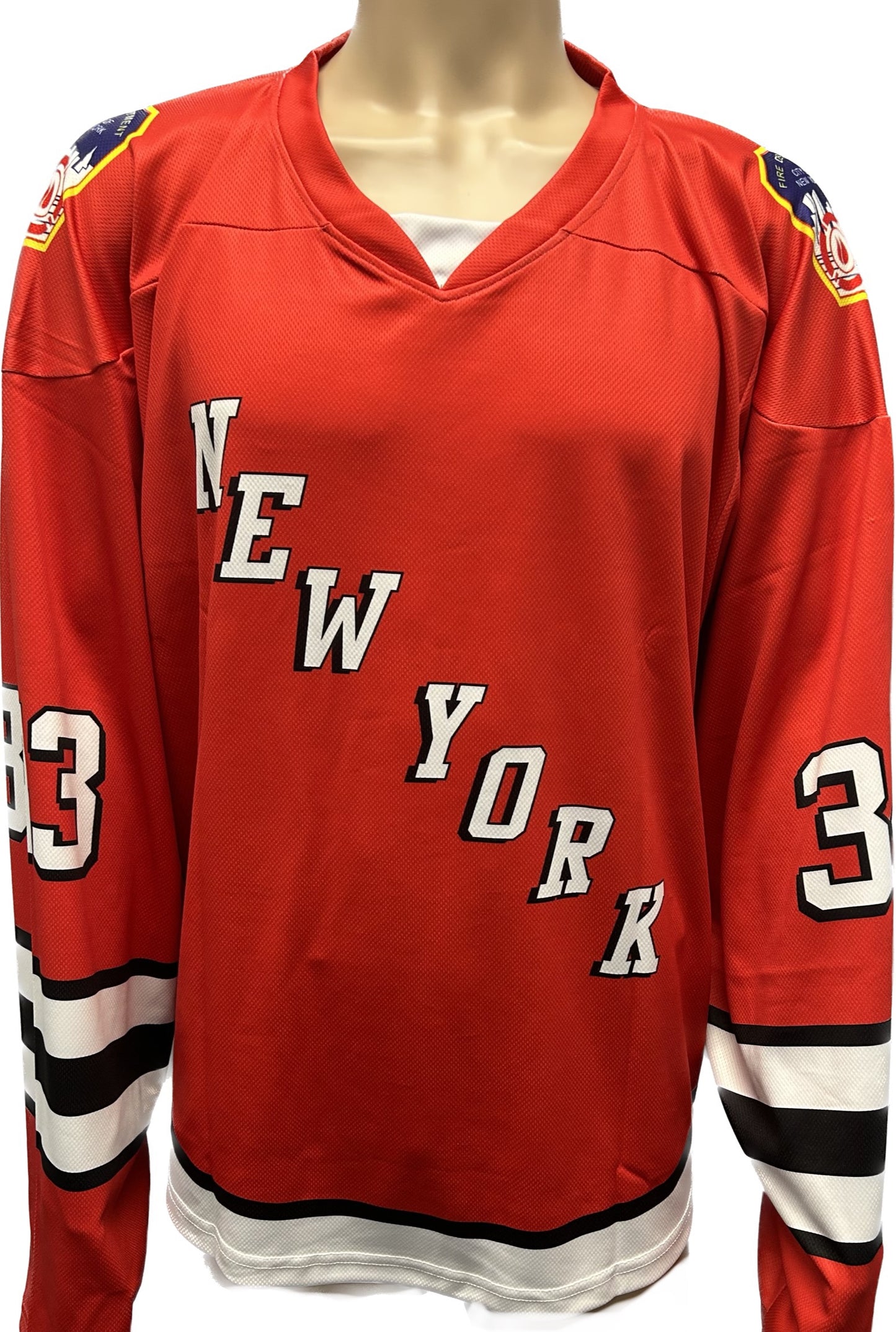 FDNY 343 Official 9/11 Memorial Hockey Jersey to Commemorate The 343 Lives Lost