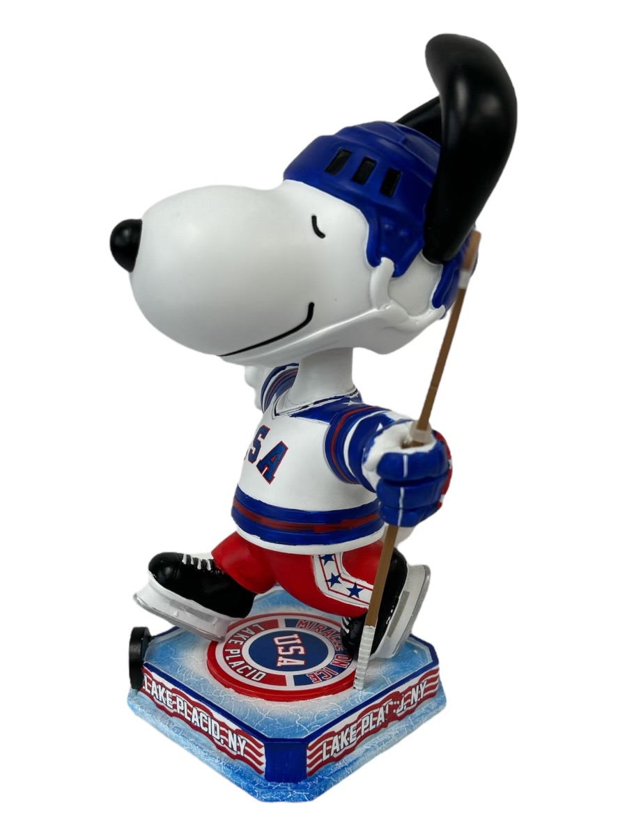 Snoopy USA Hockey Miracle on Ice Officially Licensed 8 Inch. Bobblehead