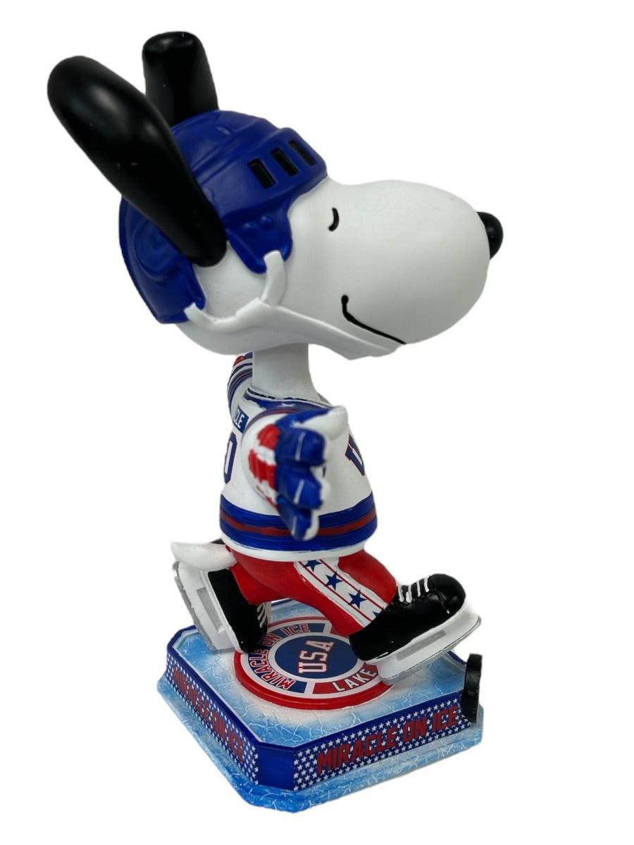 Snoopy USA Hockey Miracle on Ice Officially Licensed 8 Inch. Bobblehead