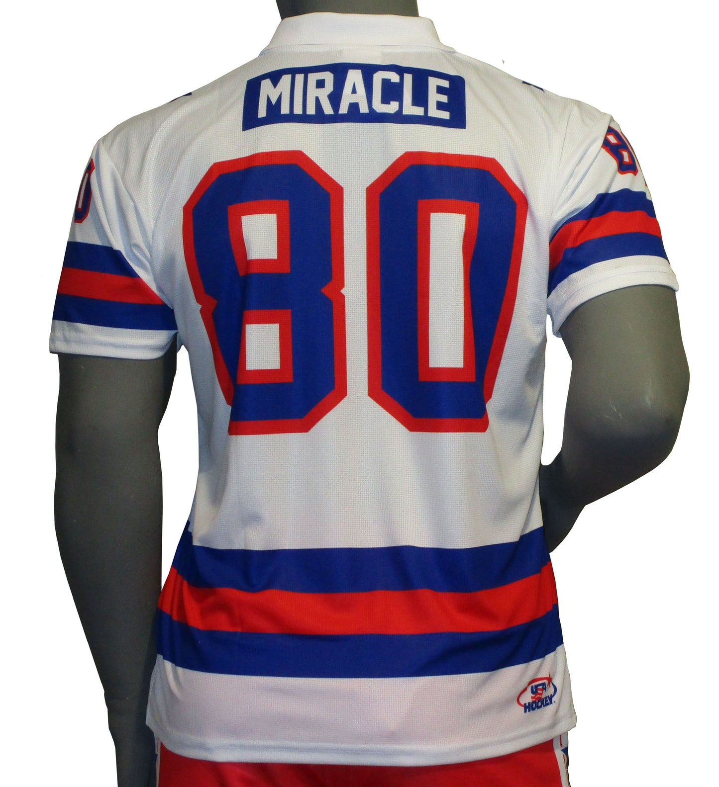 USA Hockey Adult Miracle on Ice 1980 Team Jersey Authentic White Polo