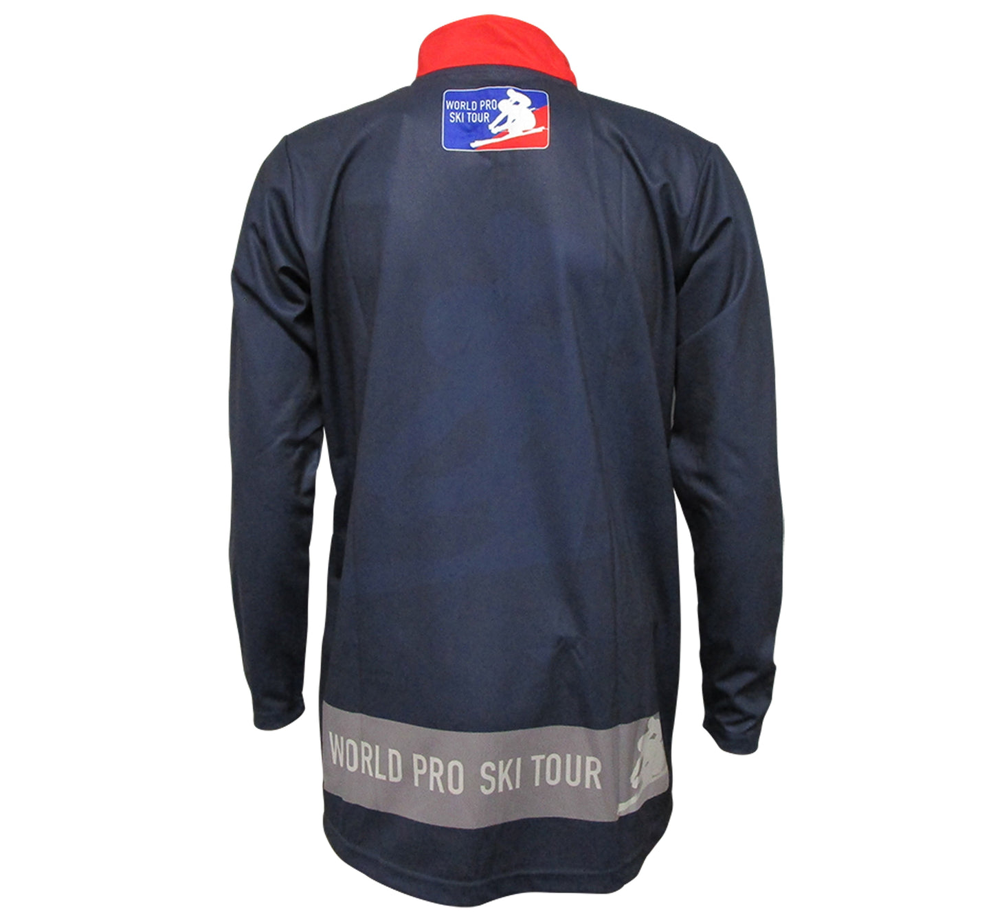 World pro ski tour two stripe 1/4 Zip Performance Pullover - Navy