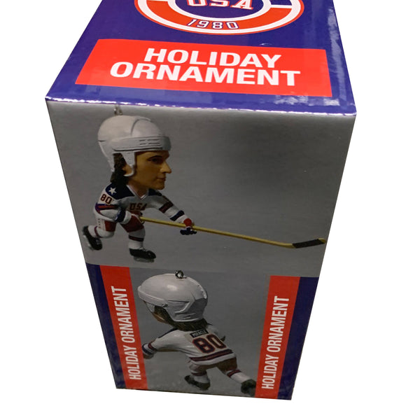 Miracle on Ice 1980 Holiday Ornament Player with custom box