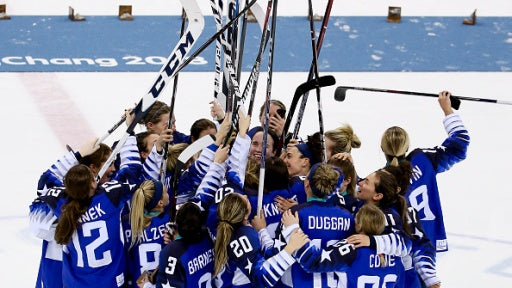 USA Women's Hockey Team Wins Olympic Gold Medal