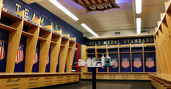 2022 U.S. Olympic Women's Ice Hockey Team Enjoys Renovated Facilities