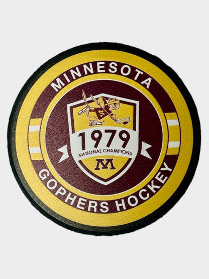 Minnesota Golden Gophers National Champs 1979 Officially License Hockey Puck (Herb Brooks Coached)