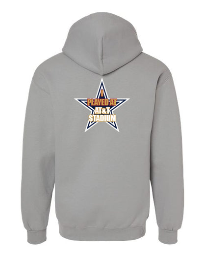 Dream Bowl I played at AT&T Stadium Cotton Blend Hoodie Gray - Order by 12/20 and receive 1/8