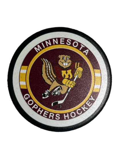 Minnesota Golden Gophers Goldy Official License Hockey Puck