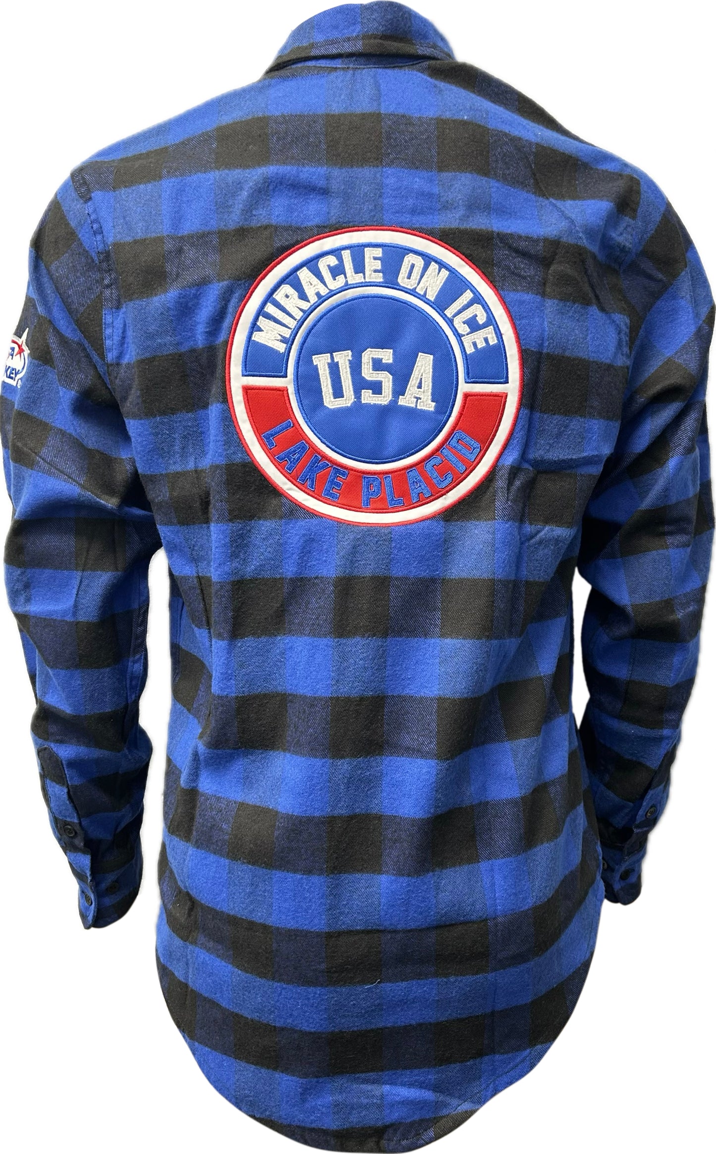 Miracle on Ice USA Hockey 1980 Team Embroidery Adirondack Flannel Shirt