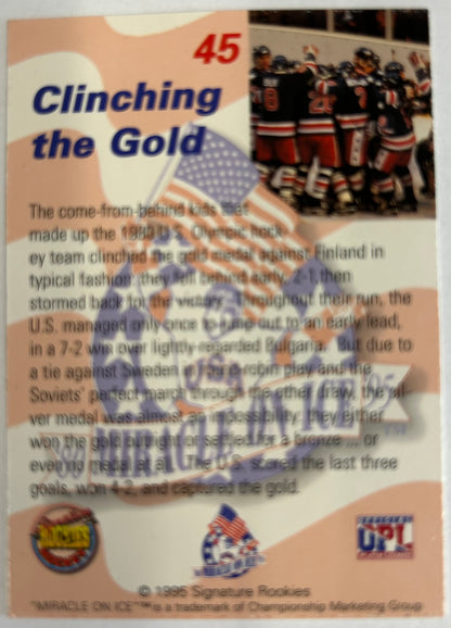 Jack O'Callahan Miracle on Ice 1980 USA Hockey Trading Card #45 Hand Signed - OPL