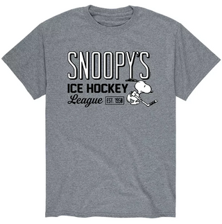 Snoopy Ice Hockey League Tee