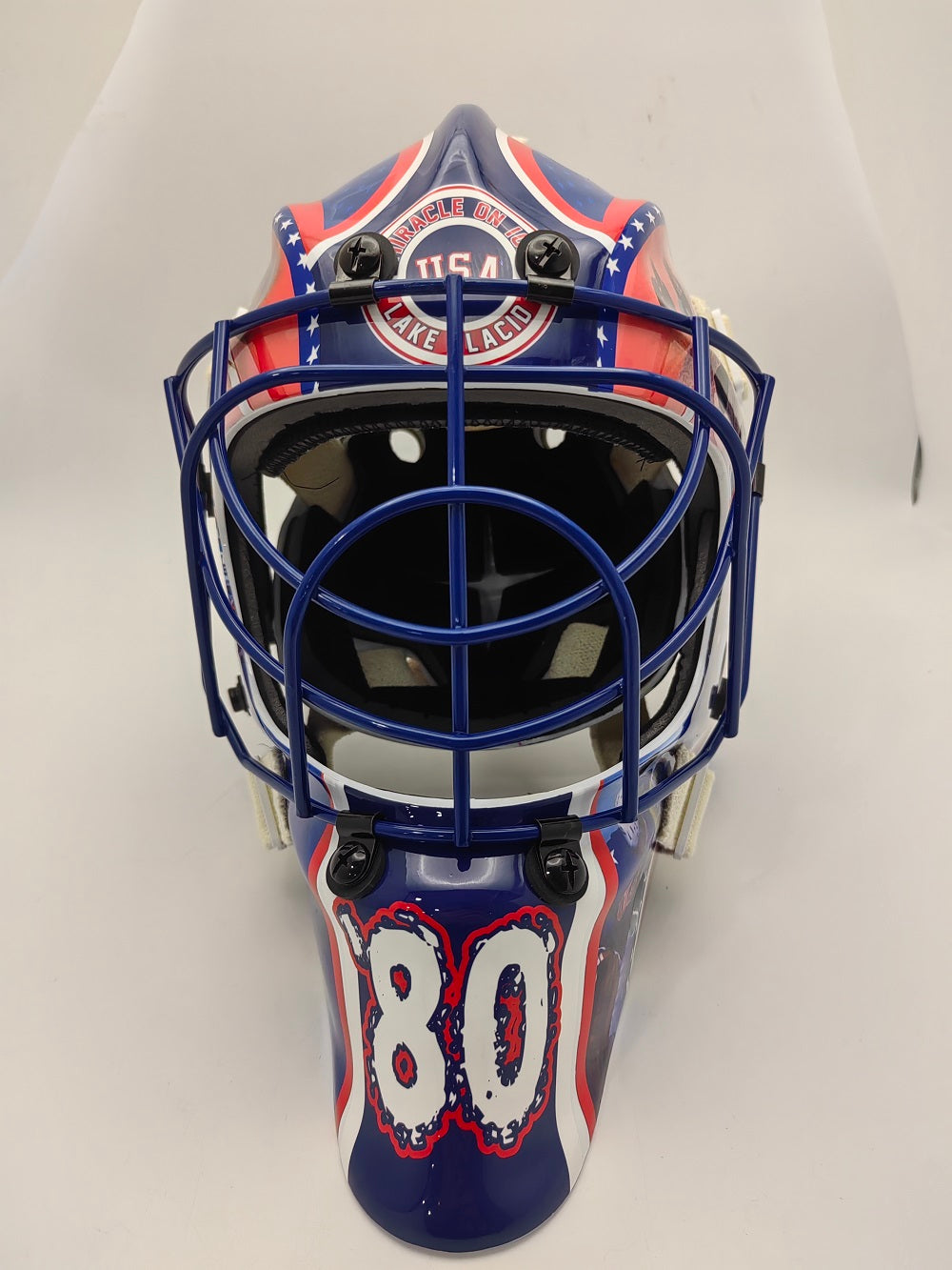 Miracle on Ice Blue cage Goalie Mask