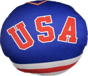 USA Hockey Miracle on Ice 1980 Official 15 Inches Round Pillow - Blue