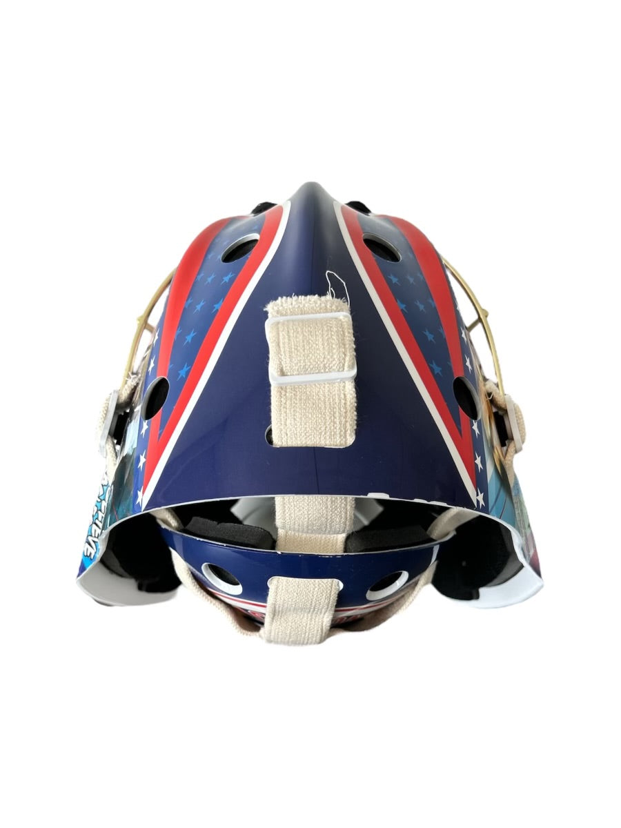 Jack O'Callahan Miracle on Ice Goalie Mask Gold Cage Signed-PRE-ORDER NOW - SHIPPED BY LATE NOVEMBER