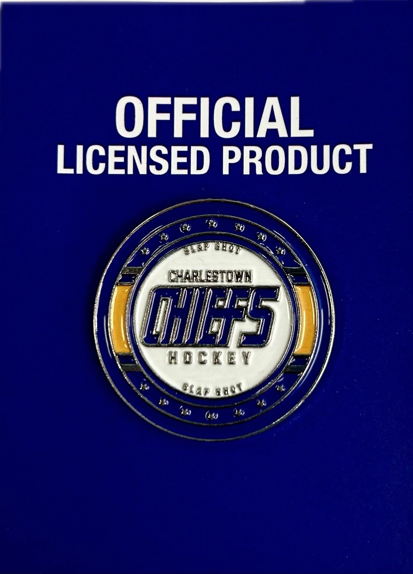 Slap Shot Charlestown Chiefs Official  Lapel Pin