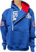 1980 Miracle on Ice  45th Anniversary (1980-2025) Official Side Zip Hoodie Embroidered