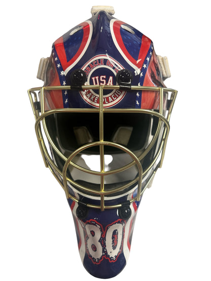 Miracle on Ice Gold Cage Goalie Mask