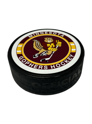 Minnesota Golden Gophers Goldy Official License Hockey Puck