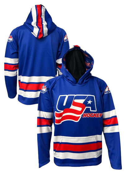 USA Hockey Logo Officially Licensed  Adult Hoodie