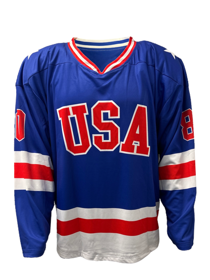 USA Hockey Miracle on Ice 1980 Official Reversible Hockey Jersey