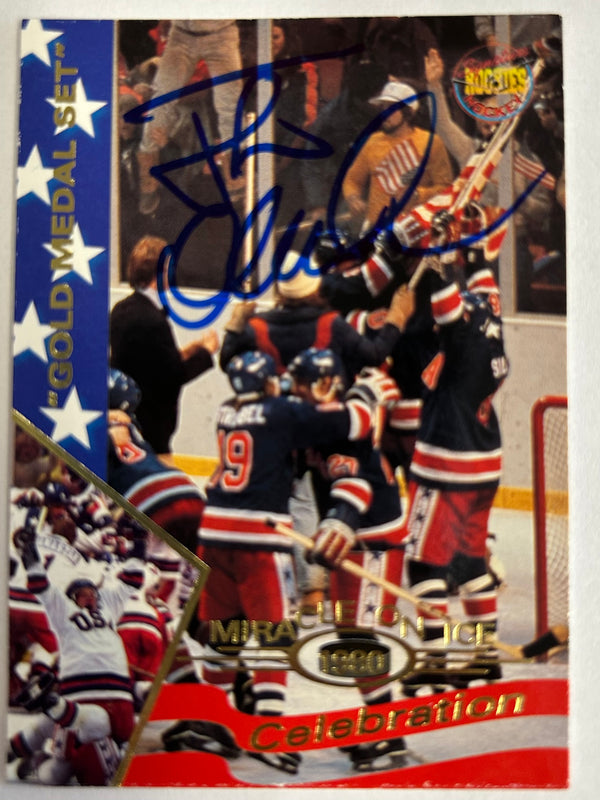 Jack O'Callahan Miracle on Ice 1980 USA Hockey Trading Card #48 Hand Signed - OPL