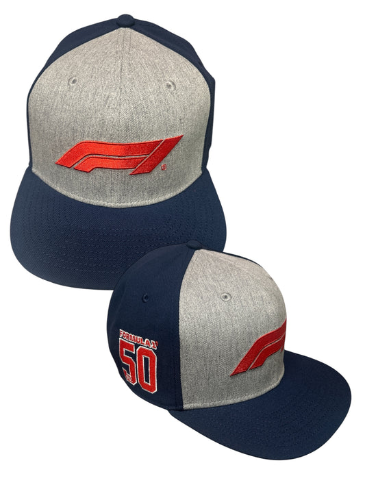 Formula 1 Visible Trucker Adjustable Hat - Navy Gray