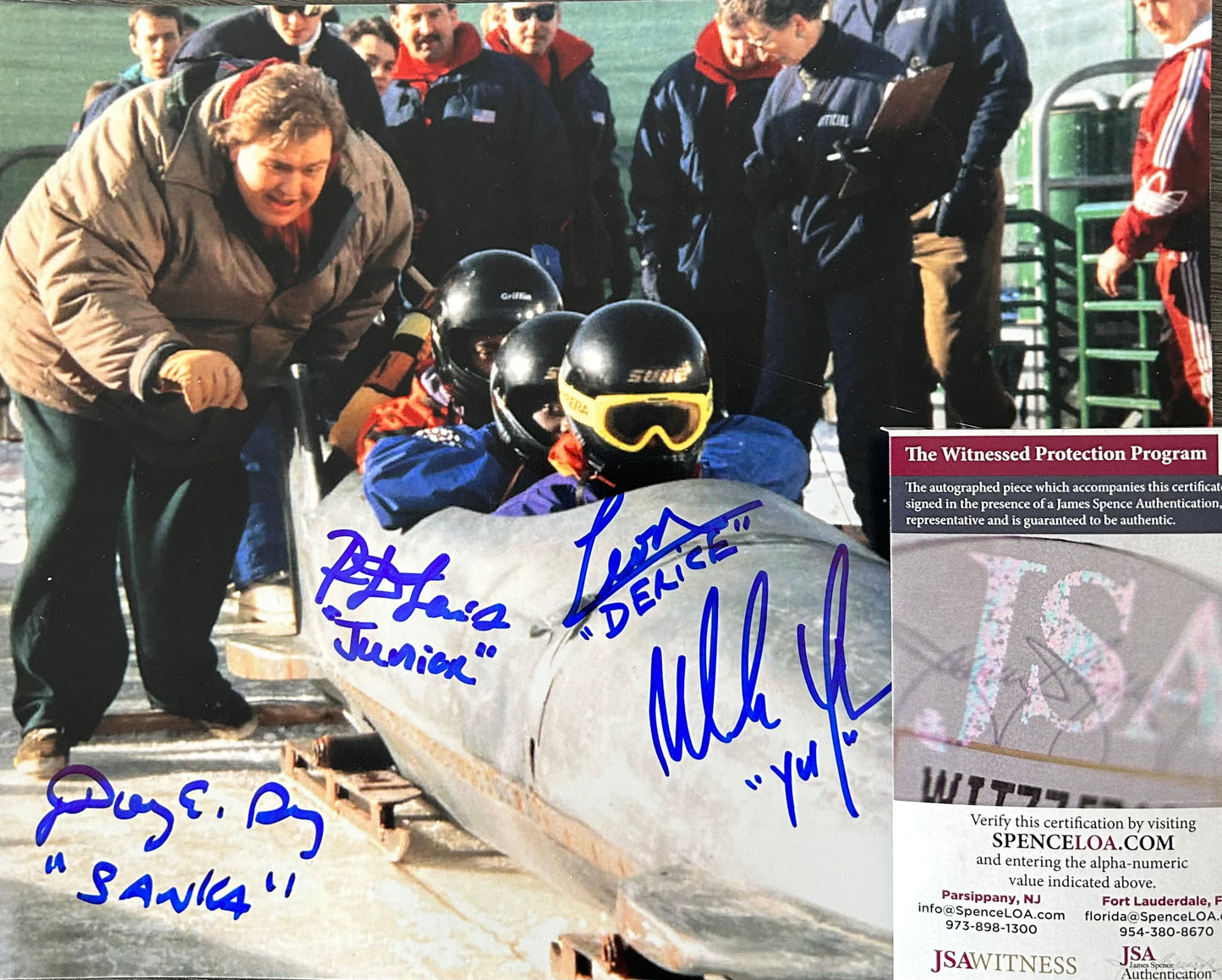 Cool Runnings Movie Jamaica Bobsled Official Cast Signed 8X10 Photo 1