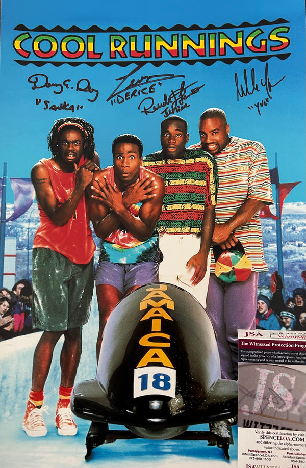 Jamaica Bobsled Cool Runnings Cast Signed 11x17 Mini Poster