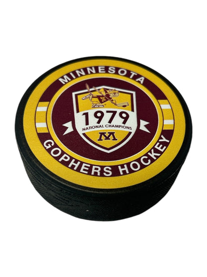 Minnesota Golden Gophers National Champs 1979 Officially License Hockey Puck (Herb Brooks Coached)