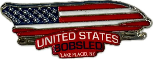 USA Bobsled Team Lake Placid New York Official  Lapel Pin