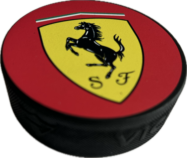 Ferrari Logo Hockey Puck