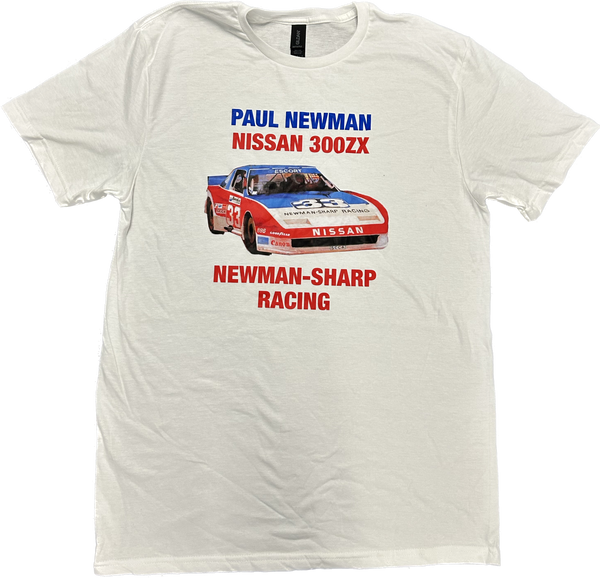 Paul Newman Nissan 300ZX Newman - Sharp Racing Tee- White