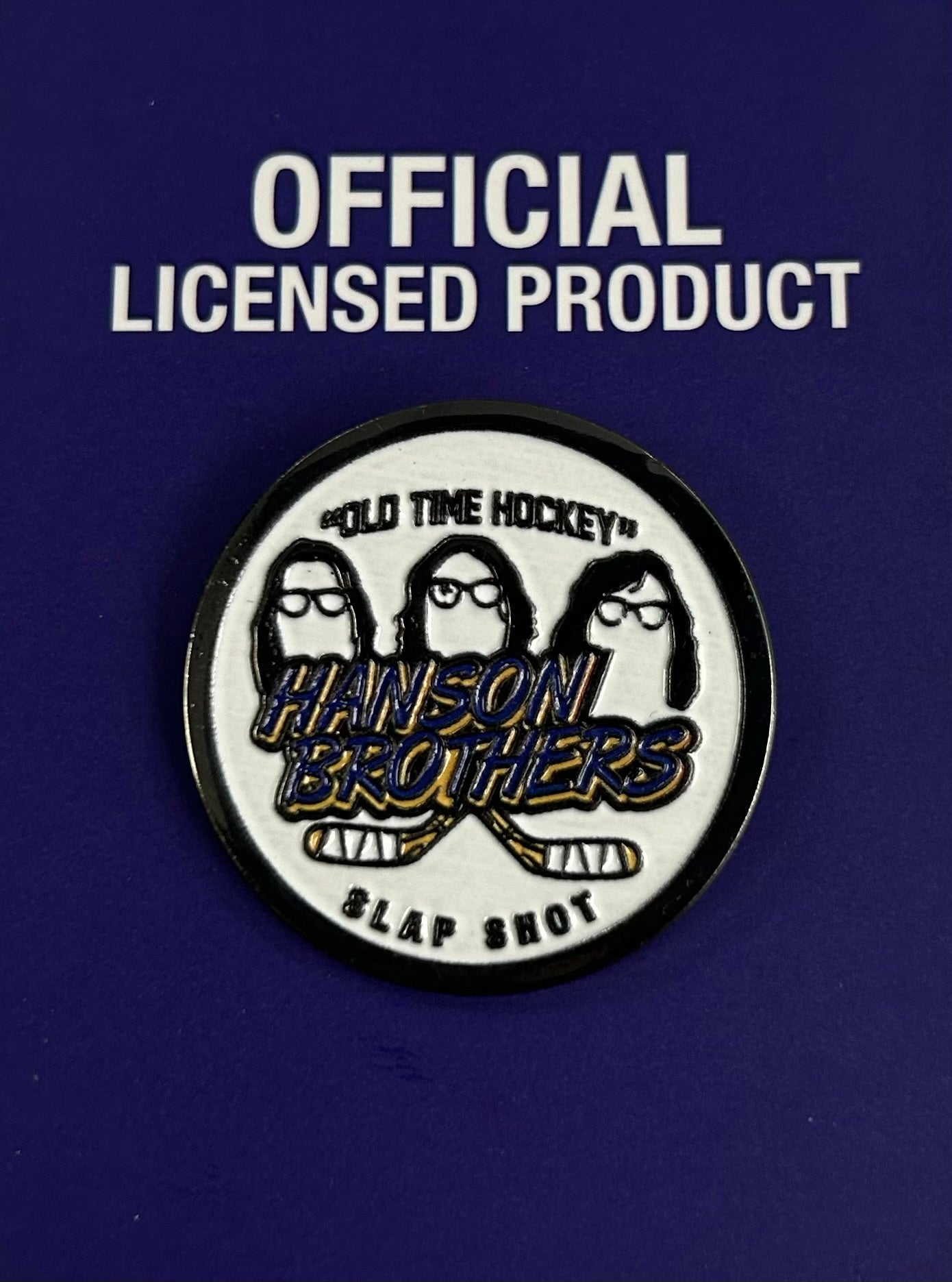 Slap Shot Chiefs Hanson Brothers Official  Lapel Pin