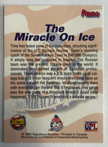 Jack O'Callahan Signed Miracle on Ice 1980 USA Hockey Trading Card 1 OF 7,500