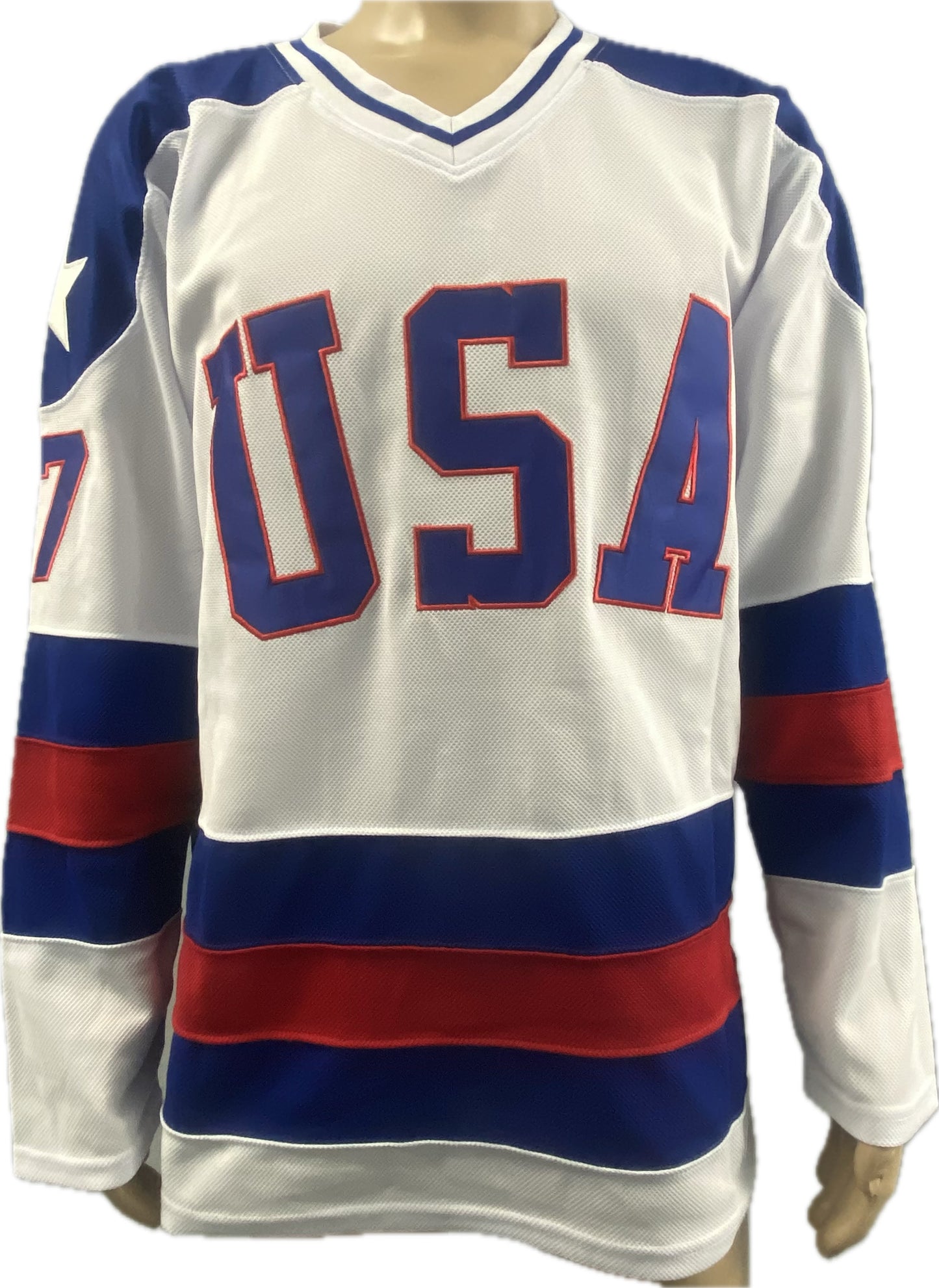 Jack O'Callahan USA Hockey Miracle on Ice 1980 Official SIGNED Hockey Jersey - White