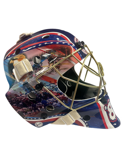 Miracle on Ice Gold Cage Goalie Mask