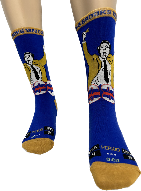 Herb Brooks Miracle on ice 1980 Authentic  Crew Sock