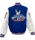 Official Miracle on Ice 45th Anniversary (1980-2025) fully embroidered Varsity Jacket