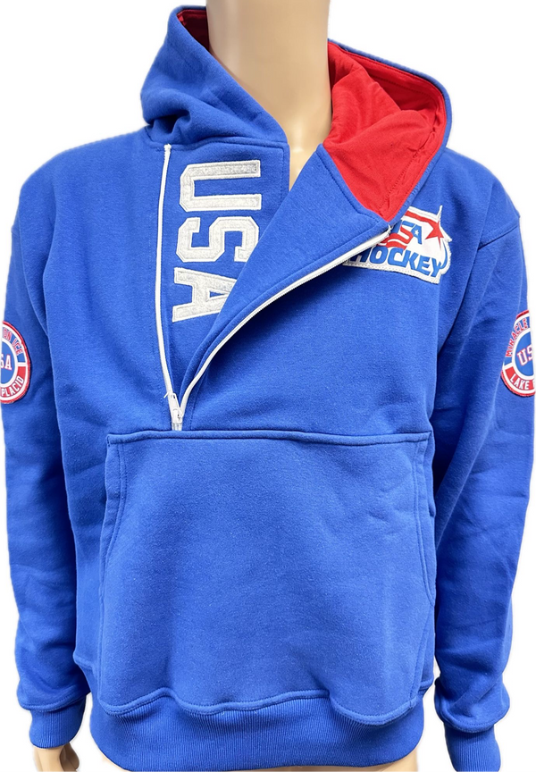 USA Hockey 1980 Miracle on Ice  Side Zip Hoodie Embroidered