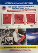 1980 Miracle on Ice Arena Seat Back - Signed by Jack O'Callahan