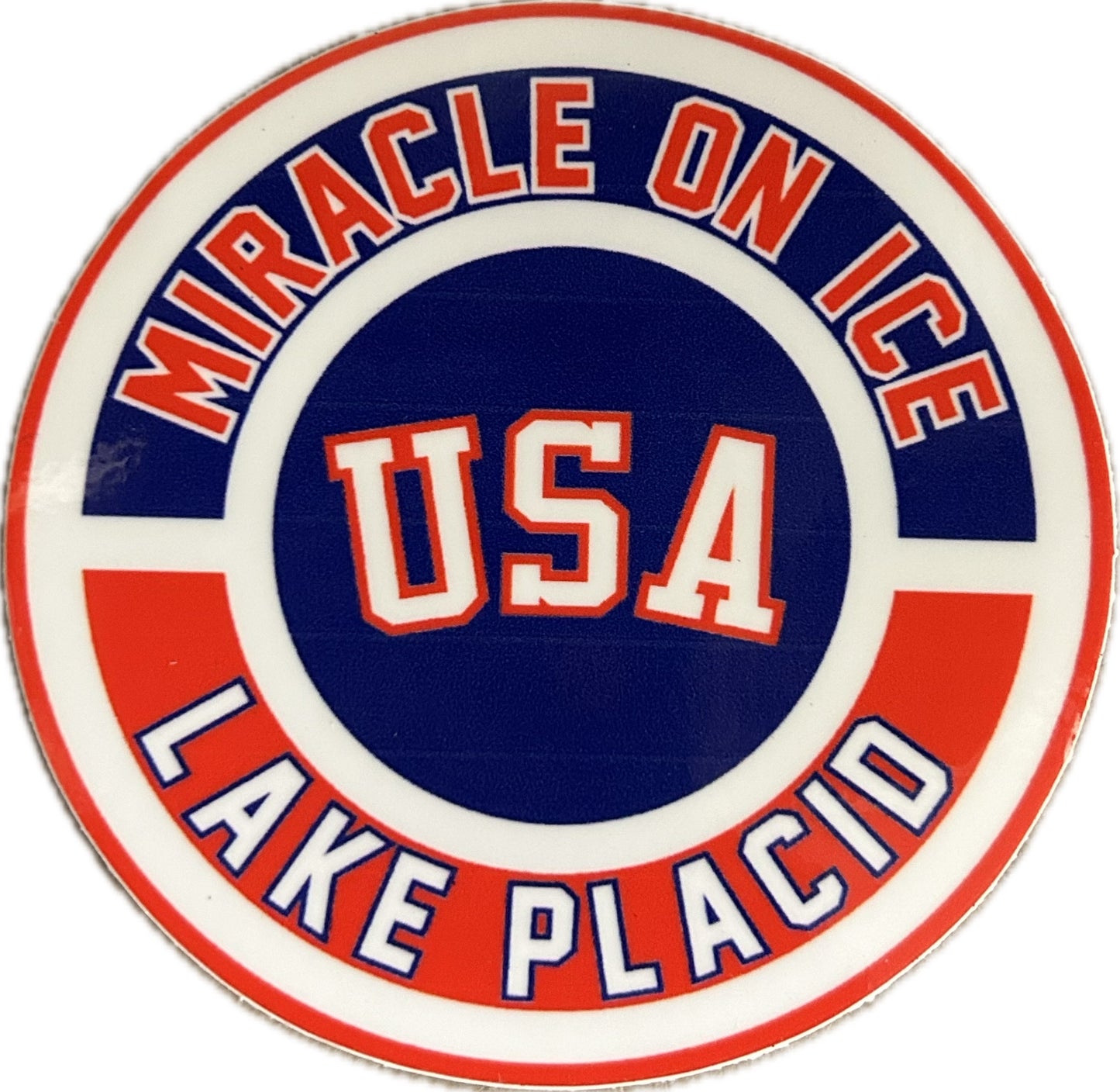 Miracle on ice 1980 Round Logo 3” Sticker